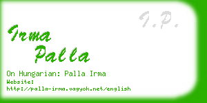 irma palla business card